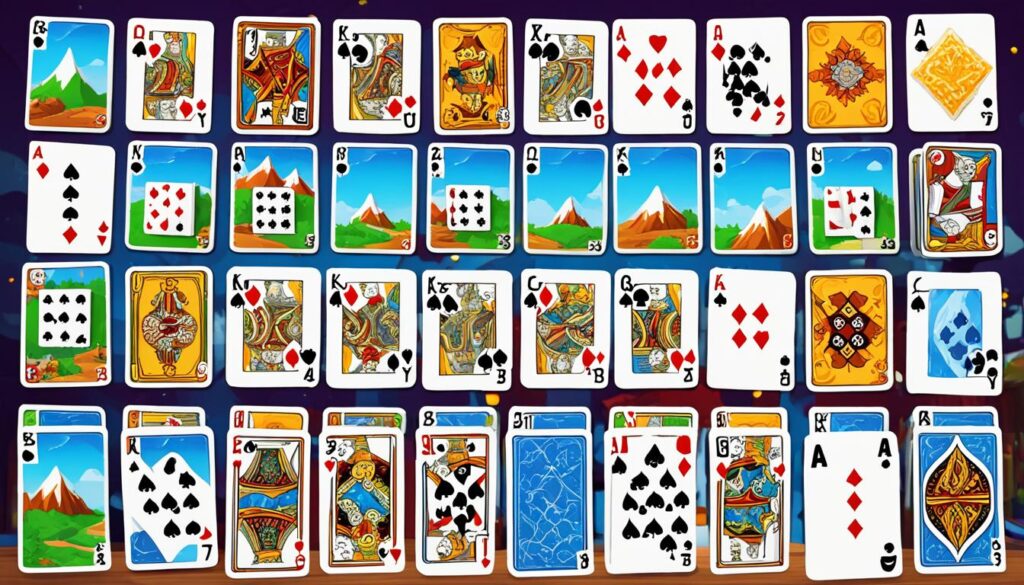 Types of solitaire card games available