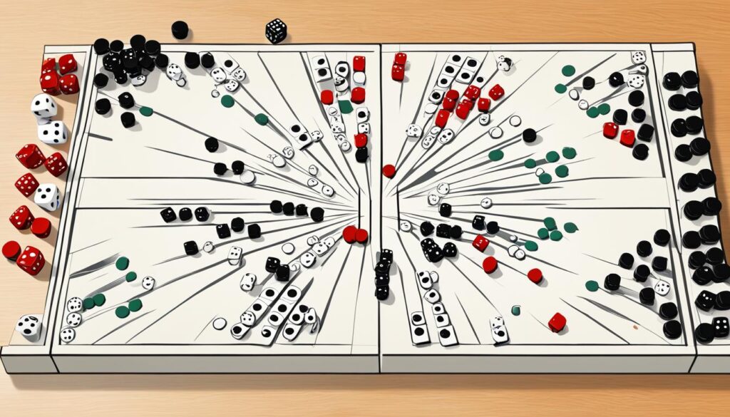 backgammon game board