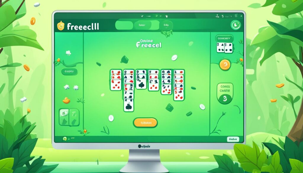 internet freecell features