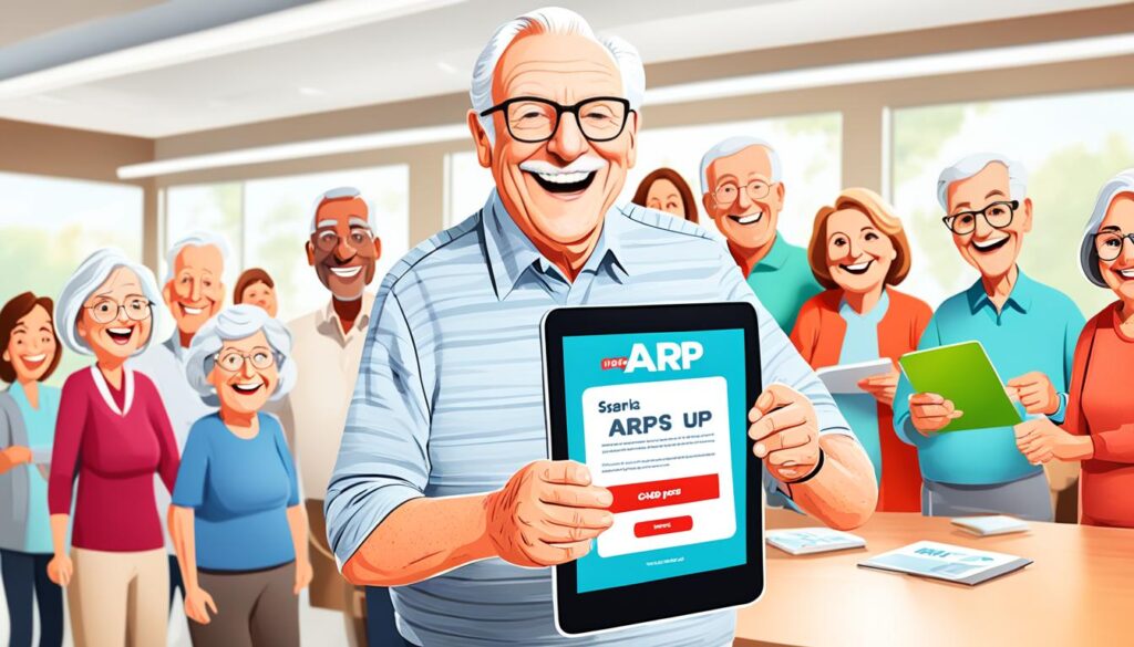 signing up for AARP games