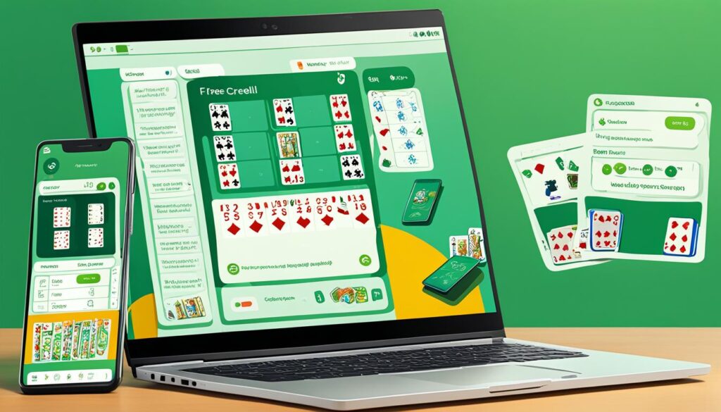 FreeCell browser games and mobile card games comparison