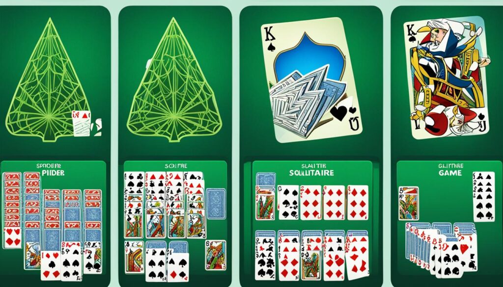 comparison solitaire variants